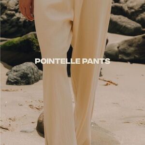 DAILY DRILLS POINTELLE CREAM PANTS XS/S